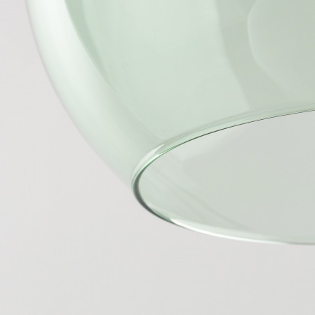 Lampa wisząca szklana kula Cubus 30cm zielona TK Lighting