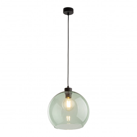Lampa wisząca szklana kula Cubus 30cm zielona TK Lighting