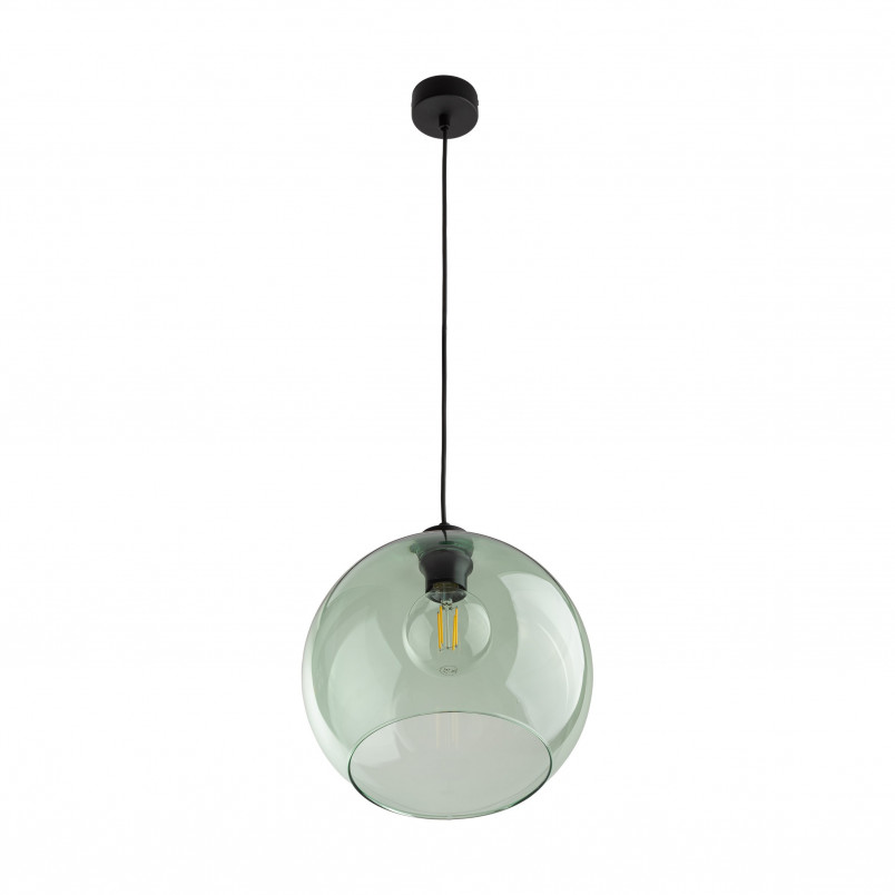 Lampa wisząca szklana kula Cubus 30cm zielona TK Lighting