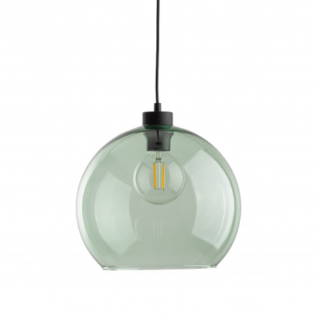 Lampa wisząca szklana kula Cubus 30cm zielona TK Lighting