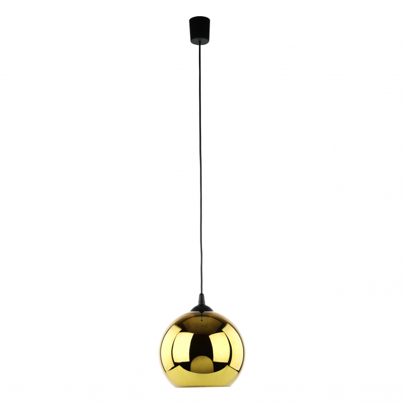 Lampa wisząca szklana kula Cubus 25cm złota TK Lighting