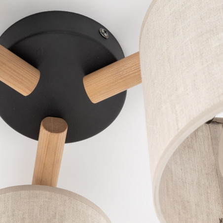 Lampa sufitowa 3 punktowa Deva len TK Lighting