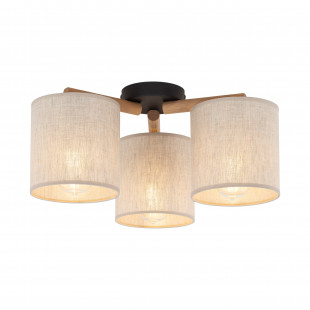 Lampa sufitowa 3 punktowa Deva len TK Lighting