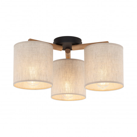 Lampa sufitowa 3 punktowa Deva len TK Lighting