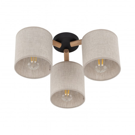 Lampa sufitowa 3 punktowa Deva len TK Lighting