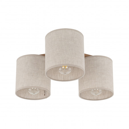 Lampa sufitowa 3 punktowa Deva len TK Lighting
