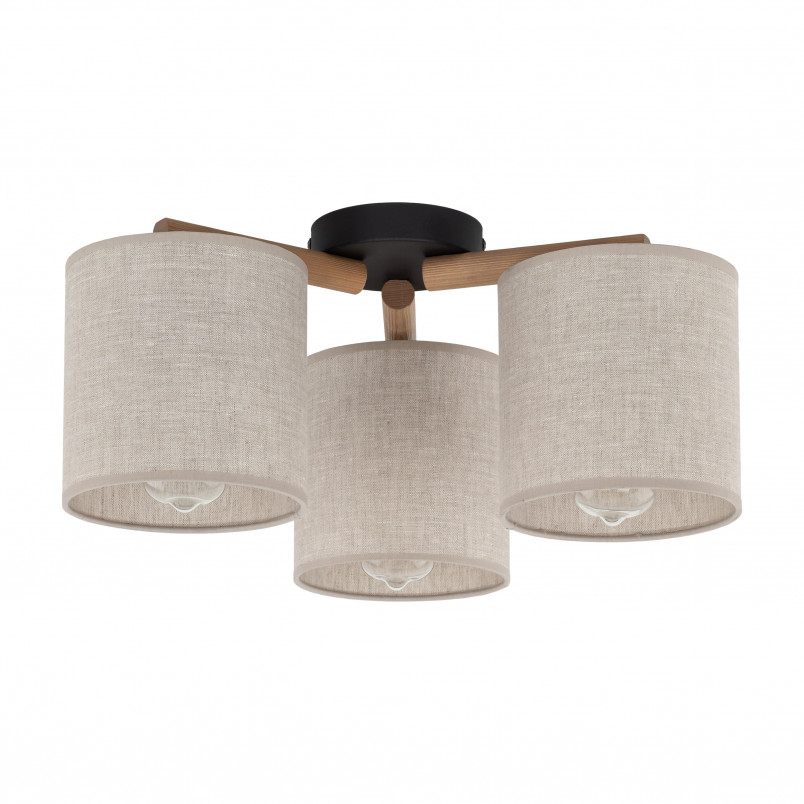 Lampa sufitowa 3 punktowa Deva len TK Lighting