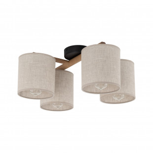 Lampa sufitowa 4 punktowa Deva len TK Lighting