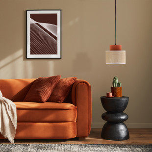 Lampa wisząca boho Duo 20cm juta / ceglany TK Lighting