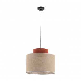 Lampa wisząca boho Duo 38cm juta / ceglany TK Lighting