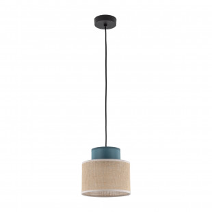 Lampa wisząca boho Duo 20cm juta / zielony TK Lighting