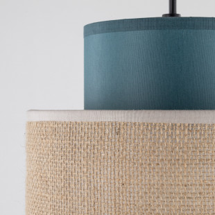 Lampa wisząca boho Duo 20cm juta / zielony TK Lighting