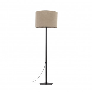 Lampa podłogowa z abażurem Earth 50cm juta / czarny TK Lighting