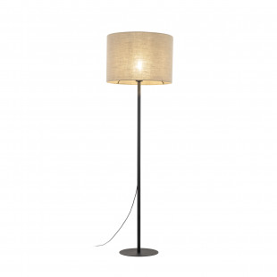 Lampa podłogowa z abażurem Earth 50cm juta / czarny TK Lighting