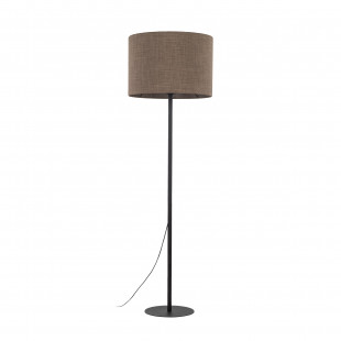 Lampa podłogowa z abażurem Earth 50cm brązowy / czarny TK Lighting