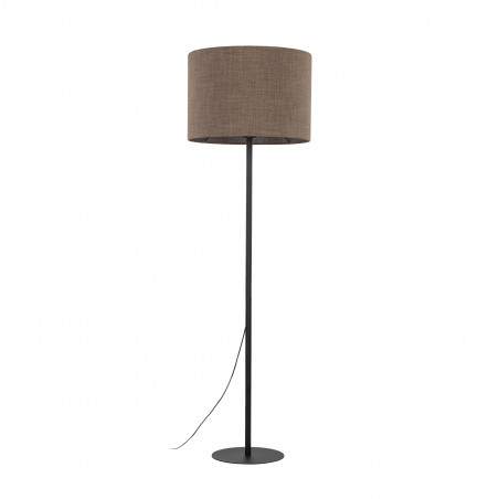 Lampa podłogowa z abażurem Earth 50cm brązowy / czarny TK Lighting
