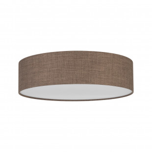 Plafon okrągły z abażurem Earth 60cm brązowy TK Lighting