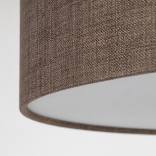Plafon okrągły z abażurem Earth 60cm brązowy TK Lighting