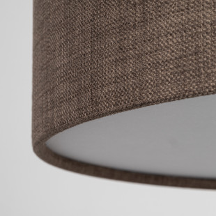 Plafon okrągły z abażurem Earth 60cm brązowy TK Lighting