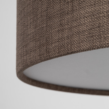 Plafon okrągły z abażurem Earth 60cm brązowy TK Lighting
