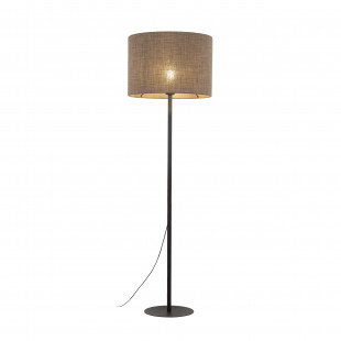 Lampa podłogowa z abażurem Earth 50cm brązowy / czarny TK Lighting