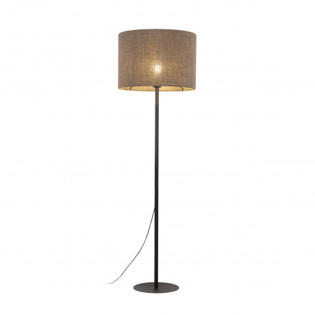 Lampa podłogowa z abażurem Earth 50cm brązowy / czarny TK Lighting