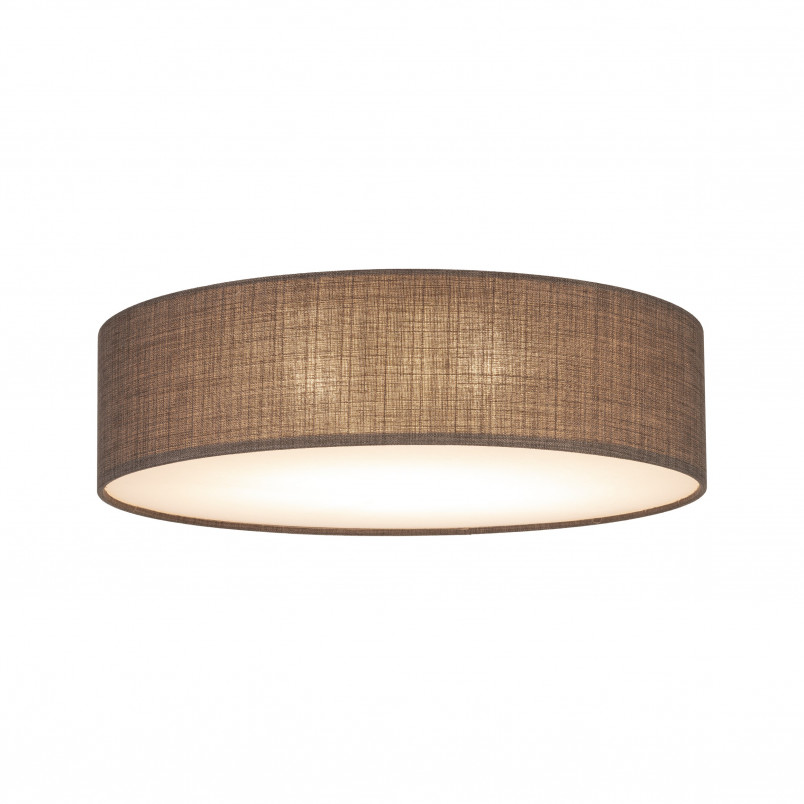Plafon okrągły z abażurem Earth 60cm brązowy TK Lighting