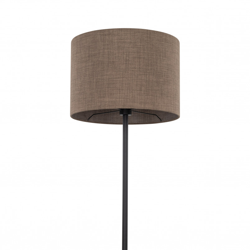 Lampa podłogowa z abażurem Earth 50cm brązowy / czarny TK Lighting