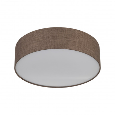 Plafon okrągły z abażurem Earth 60cm brązowy TK Lighting
