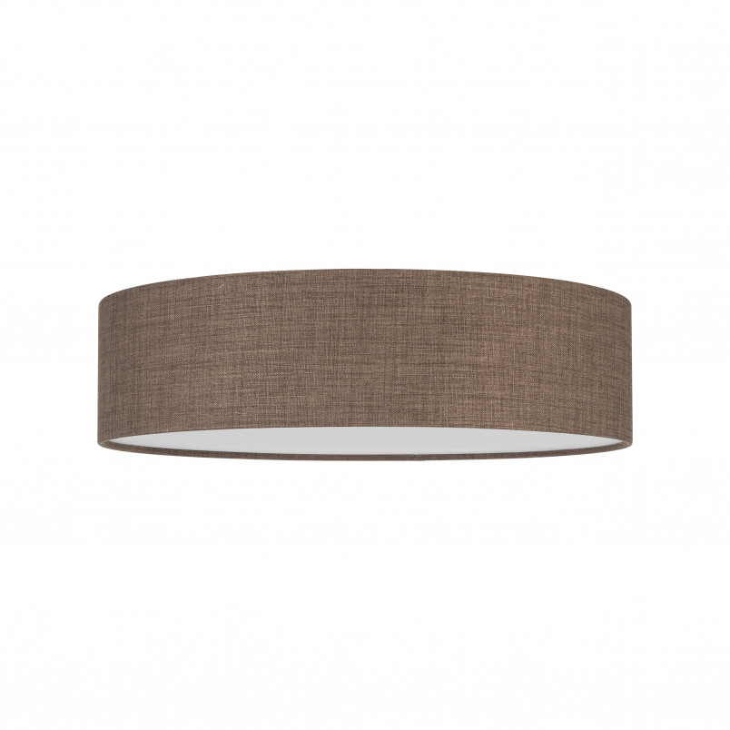 Plafon okrągły z abażurem Earth 60cm brązowy TK Lighting