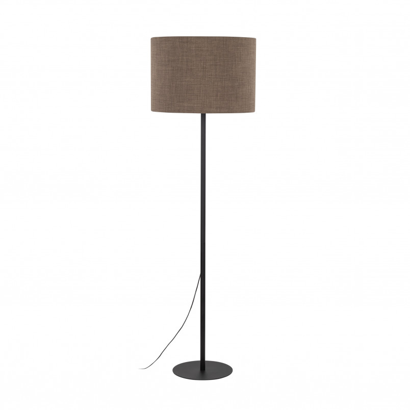 Lampa podłogowa z abażurem Earth 50cm brązowy / czarny TK Lighting