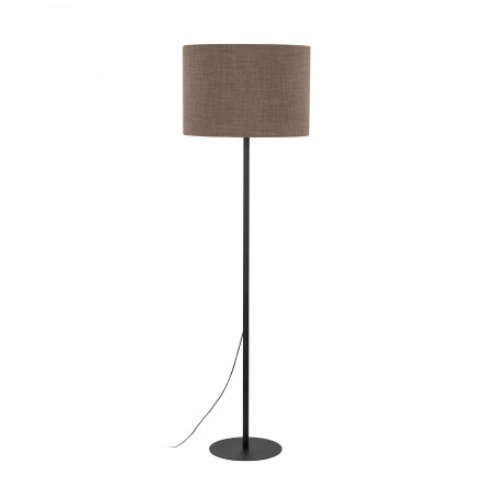 Lampa podłogowa z abażurem Earth 50cm brązowy / czarny TK Lighting