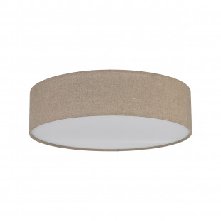 Plafon okrągły z abażurem Earth 60cm len TK Lighting