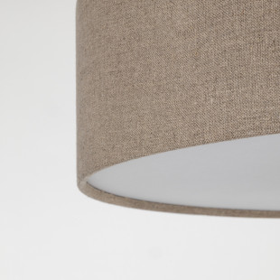 Plafon okrągły z abażurem Earth 60cm len TK Lighting