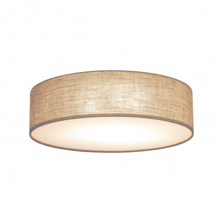 Plafon okrągły z abażurem Earth 60cm len TK Lighting