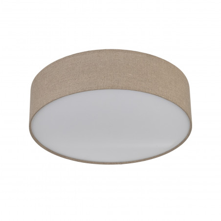 Plafon okrągły z abażurem Earth 60cm len TK Lighting