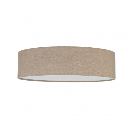 Plafon okrągły z abażurem Earth 60cm len TK Lighting
