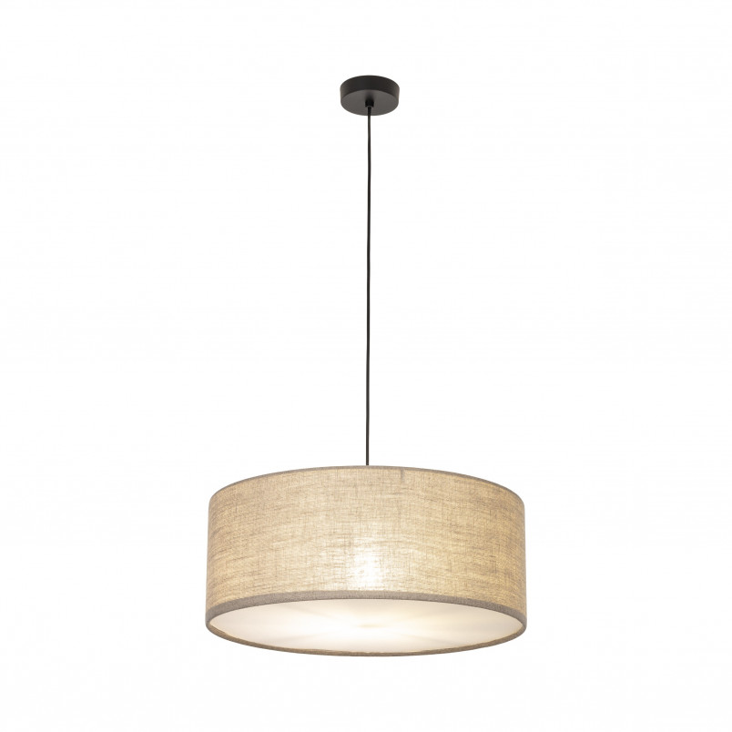 Lampa wisząca z abażurem Earth 50cm juta TK Lighting