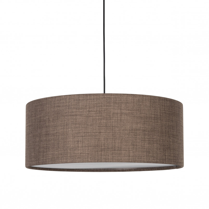 Lampa wisząca z abażurem Earth 50cm brązowa TK Lighting
