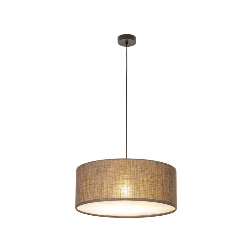 Lampa wisząca z abażurem Earth 50cm brązowa TK Lighting