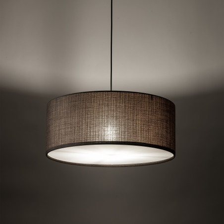 Lampa wisząca z abażurem Earth 50cm brązowa TK Lighting