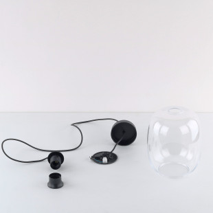 Lampa wisząca szklana Elio 20cm przeźroczysta TK Lighting