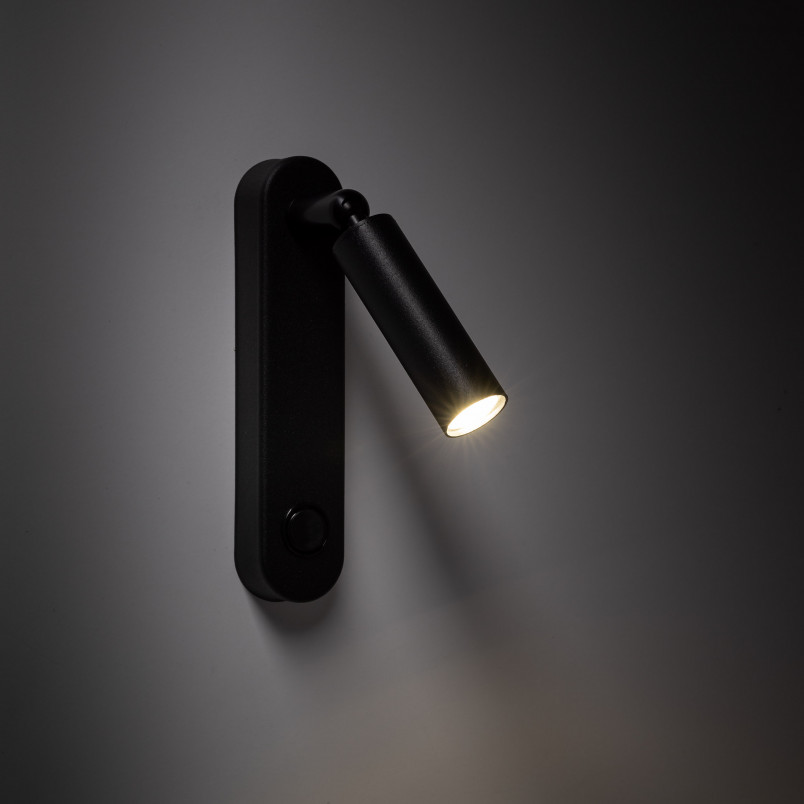 Kinkiet z włącznikiem Enzo Long czarny TK Lighting