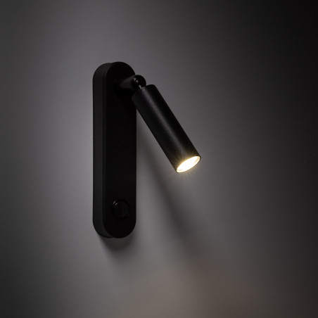 Kinkiet z włącznikiem Enzo Long czarny TK Lighting