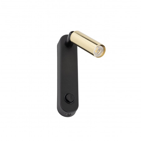 Kinkiet z włącznikiem Enzo Long czarno-złoty TK Lighting