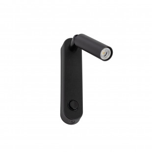 Kinkiet z włącznikiem Enzo Long czarny TK Lighting