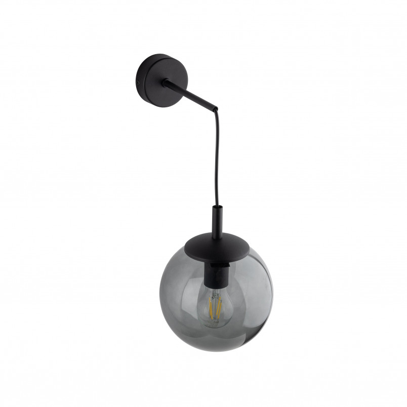 Kinkiet wiszący szklana kula Esme grafitowy / czarny TK Lighting