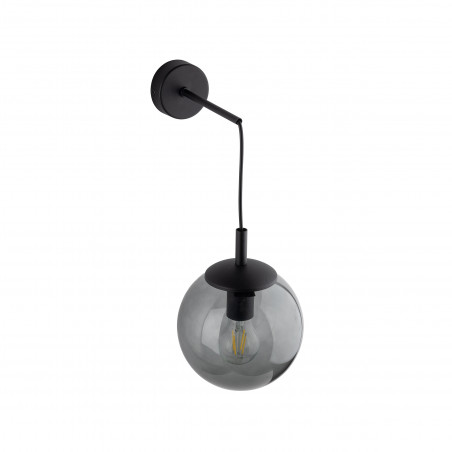 Kinkiet wiszący szklana kula Esme grafitowy / czarny TK Lighting