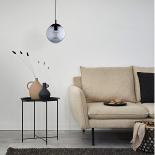 Lampa wisząca szklana kula Esme 25cm grafitowa TK Lighting
