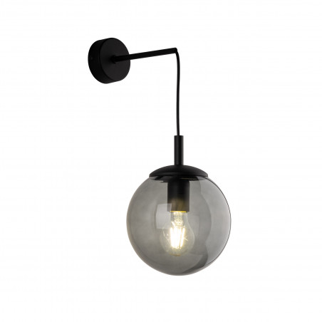 Kinkiet wiszący szklana kula Esme grafitowy / czarny TK Lighting